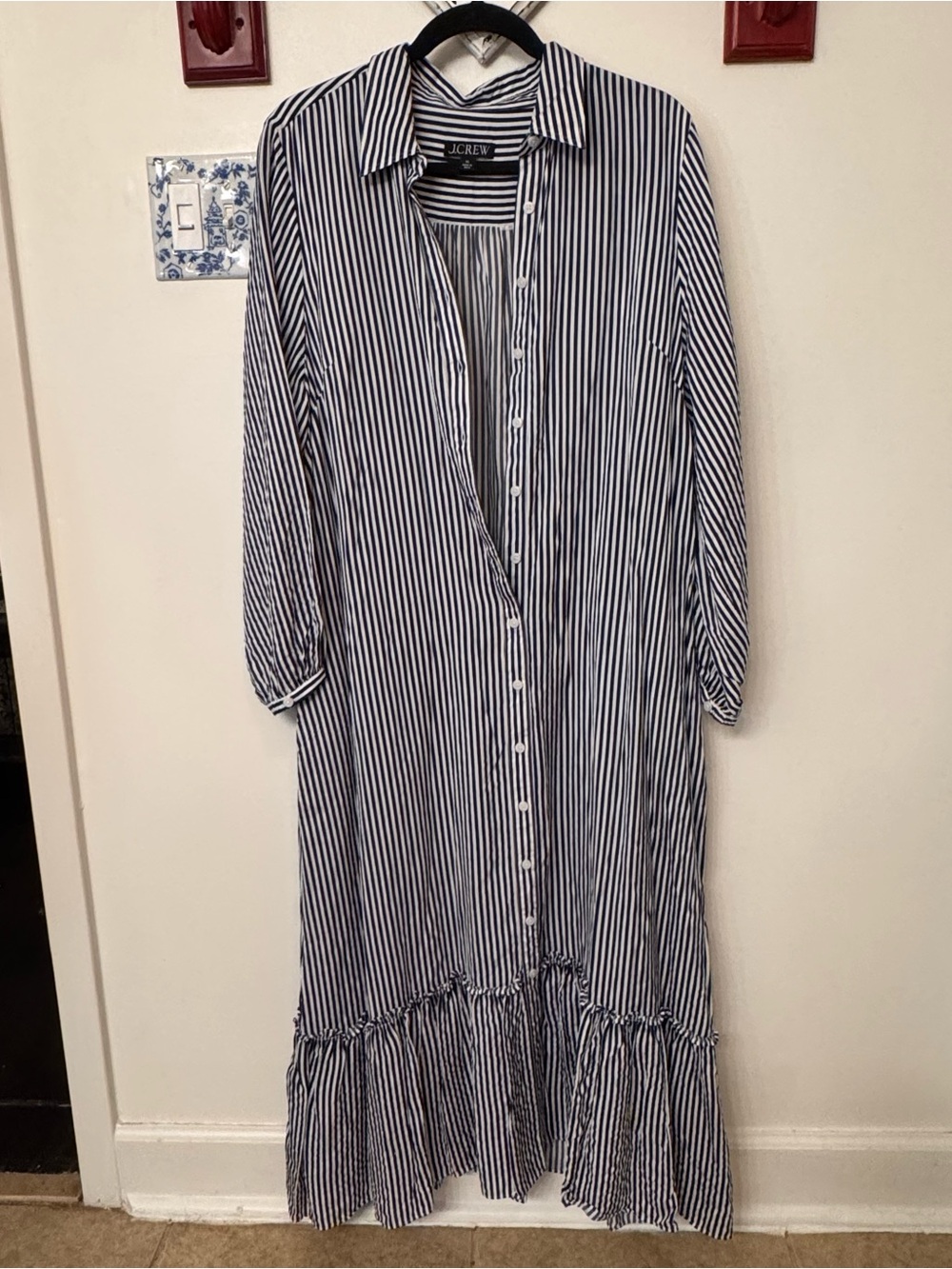 J.Crew Long Amelia Shirt Dress